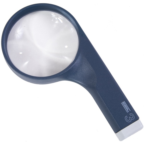 3X COIL Hand Magnifier - 3.5 Inch Lens - Click Image to Close